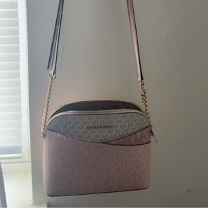 Michael Kors Pink and Gold Crossbody Bag